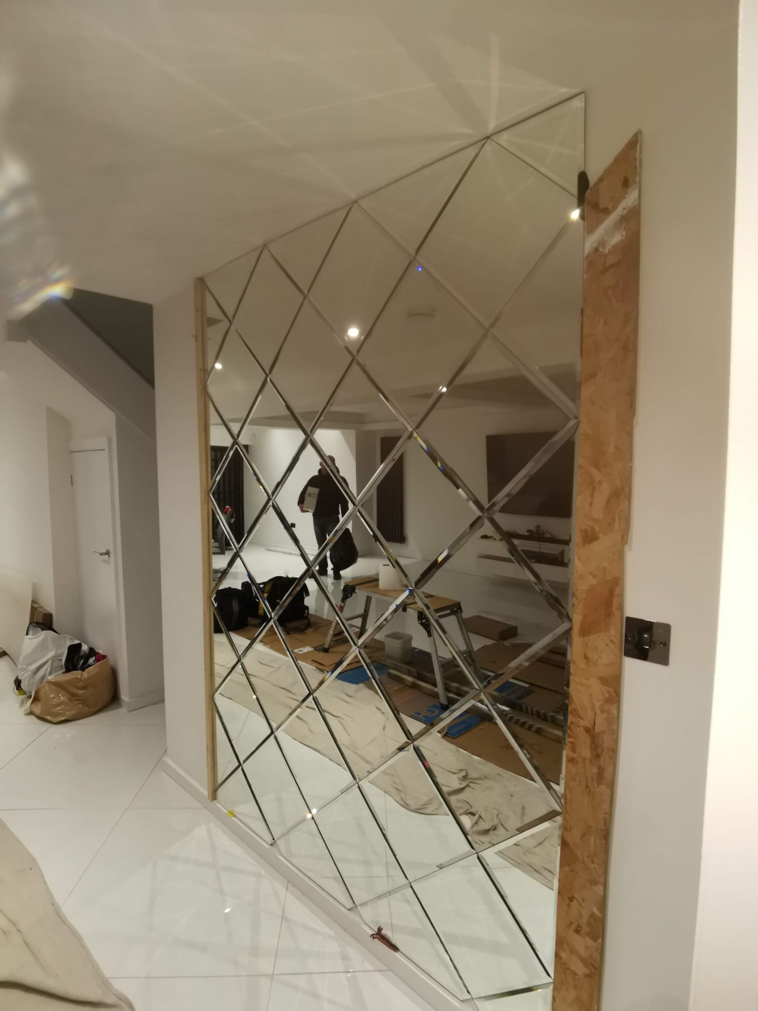 Contemporary rooflight installation, London penthouse