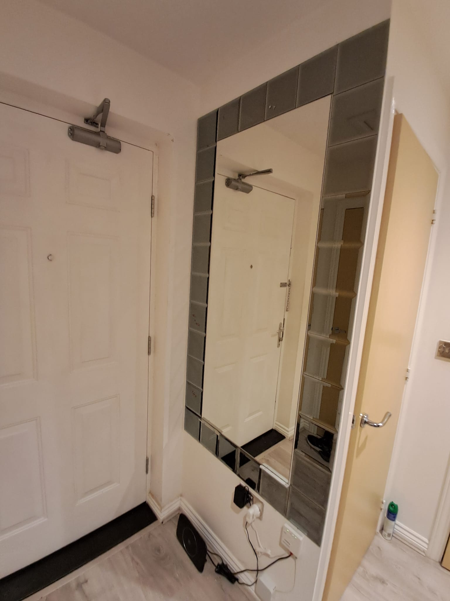 Bespoke glass shelf installation, London